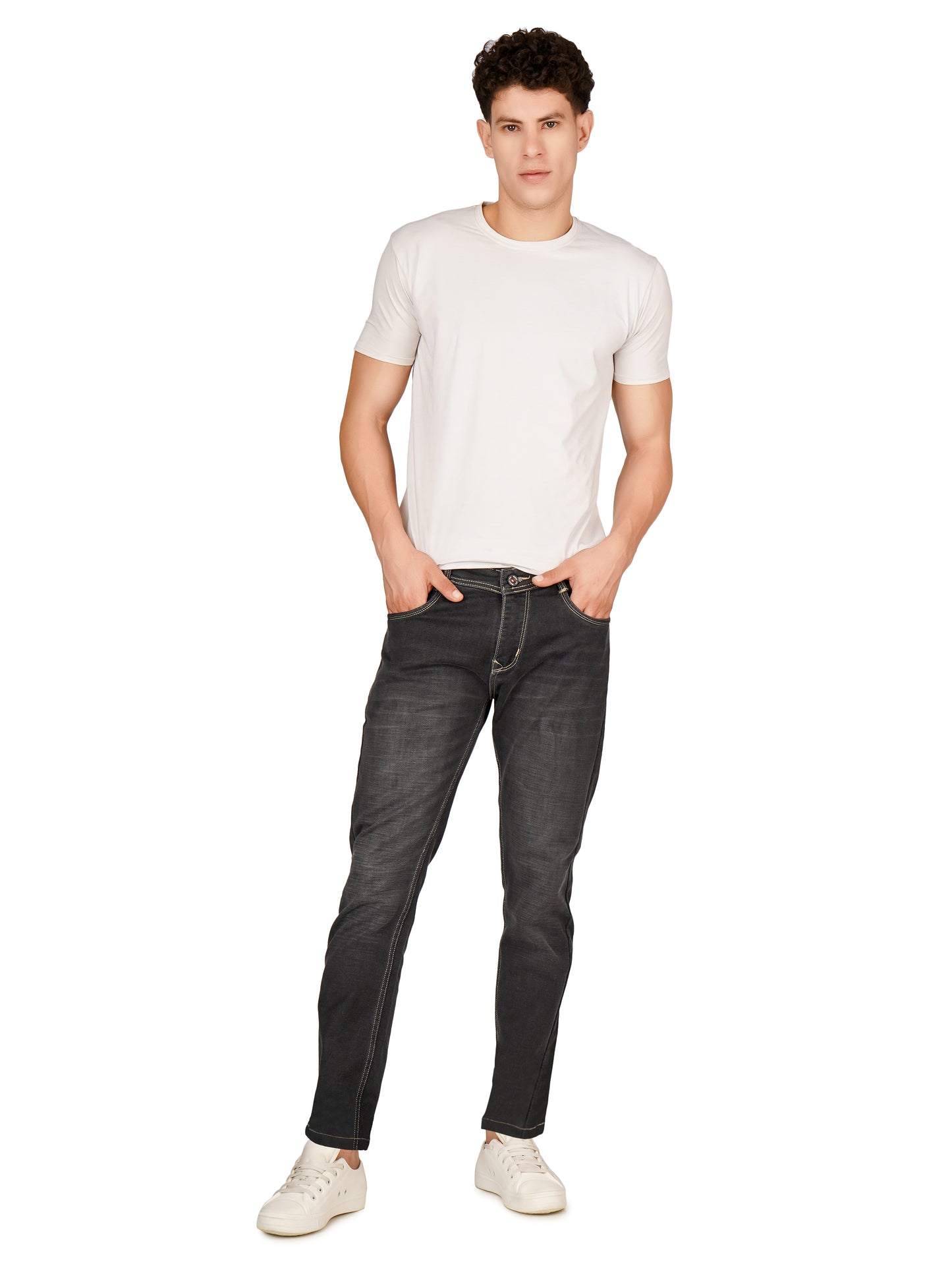 Noif Black Faded Sandwash