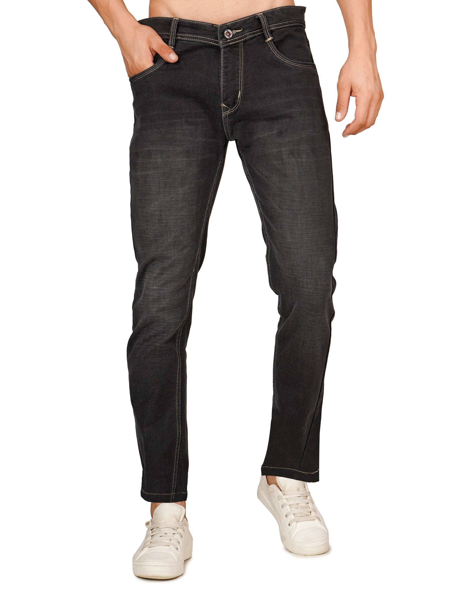 Noif Black Faded Sandwash
