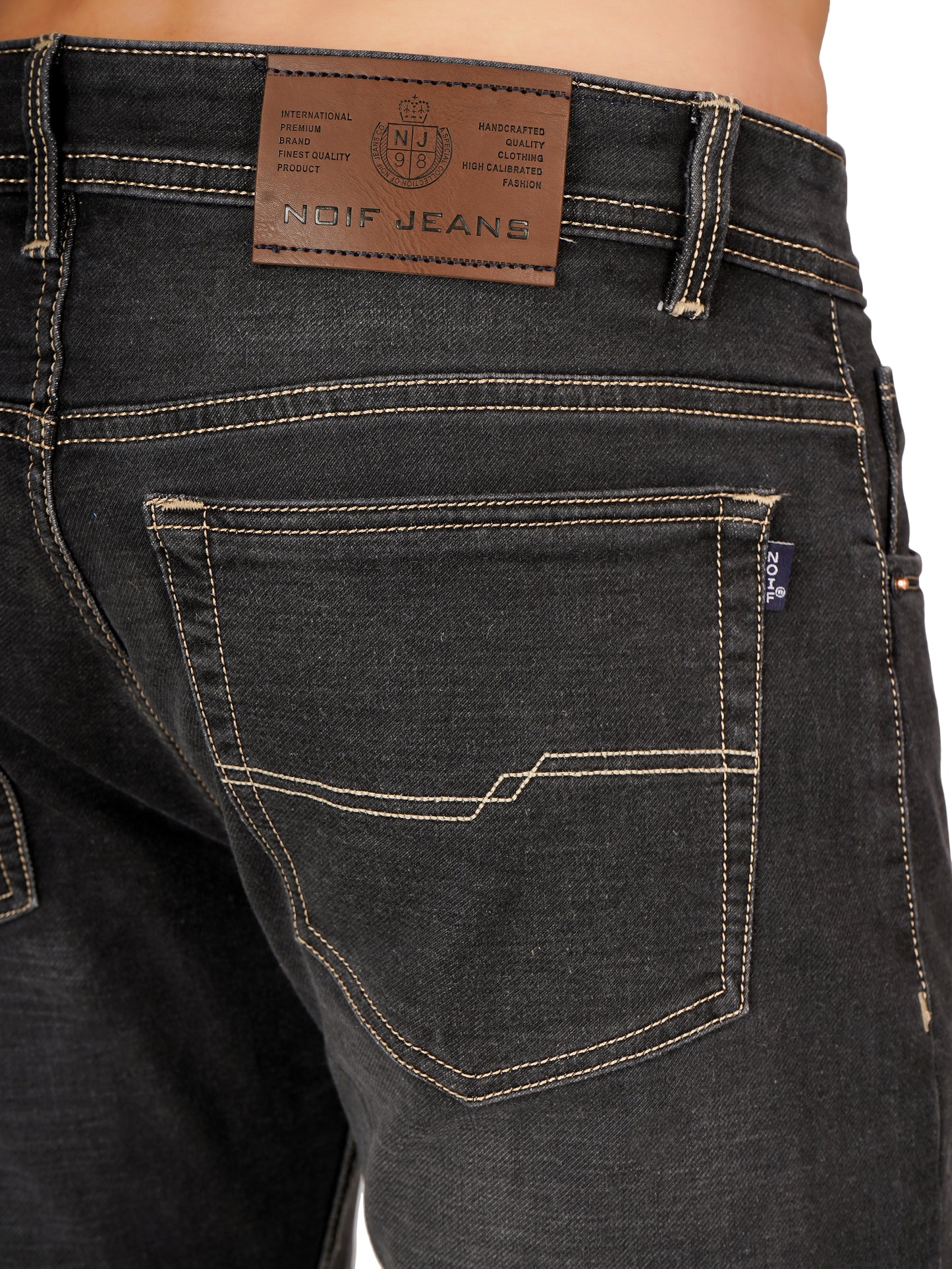 Noif Black Faded Sandwash